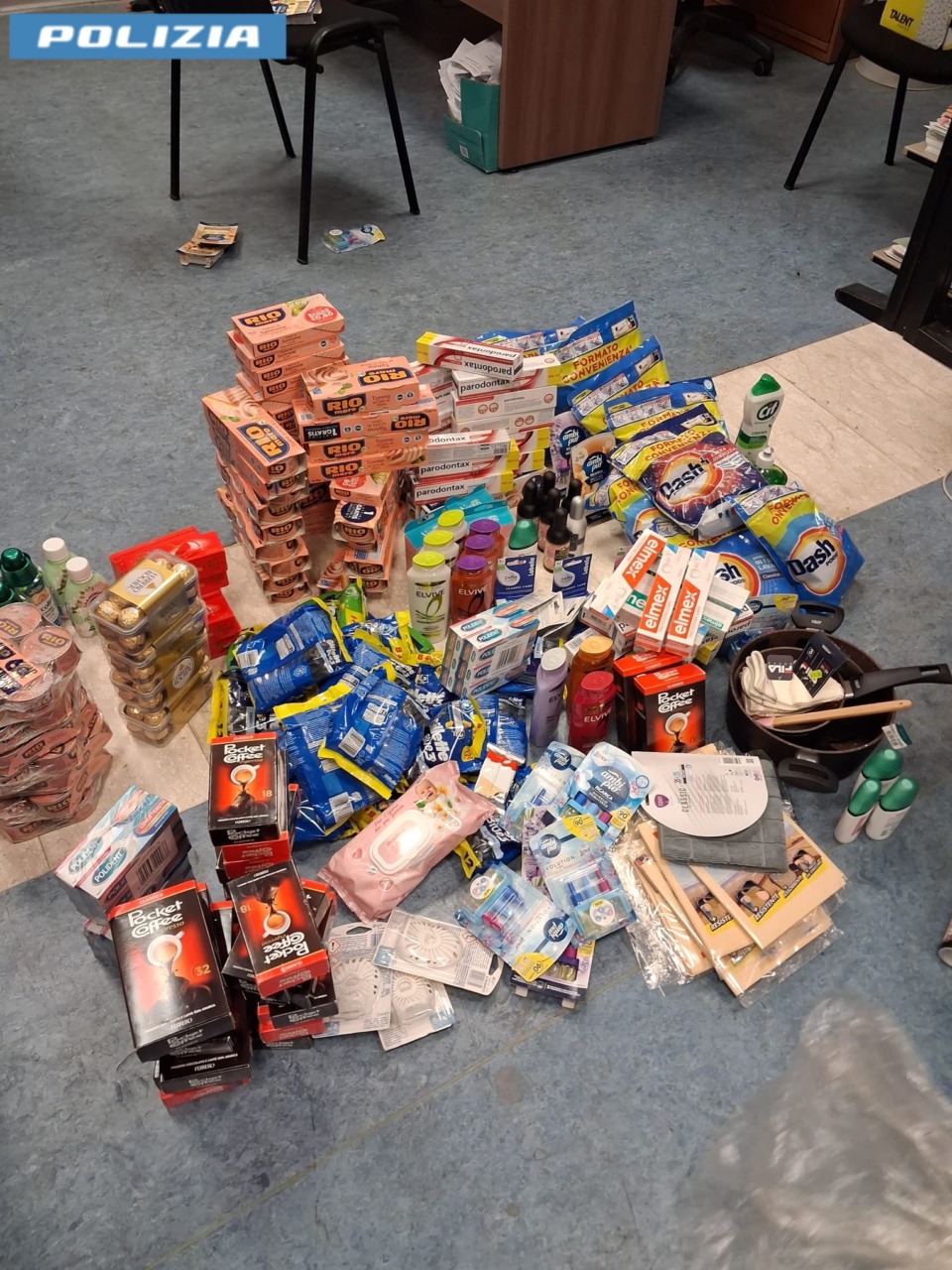 Furto di alimenti su larga scala, tre denunciati per reato aggravato