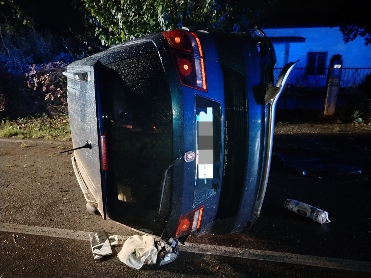 Incidente stradale, coinvolte due famiglie