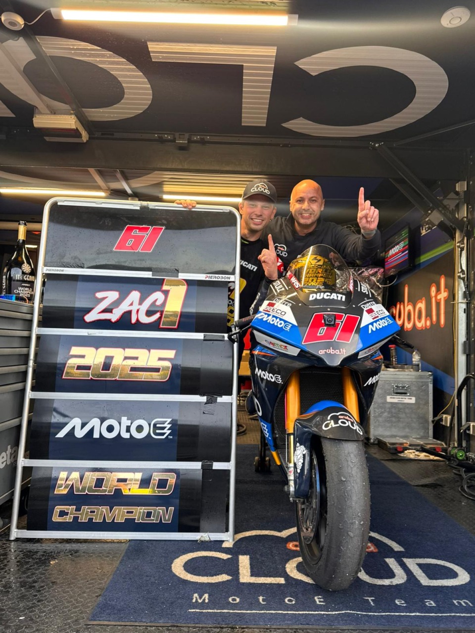 MotoE, sul tetto del Mondo il ciociaro Andrea Saccucci