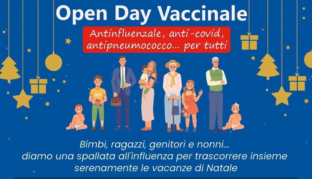 Influenza e Covid, Open Day vaccinale sabato 29 novembre