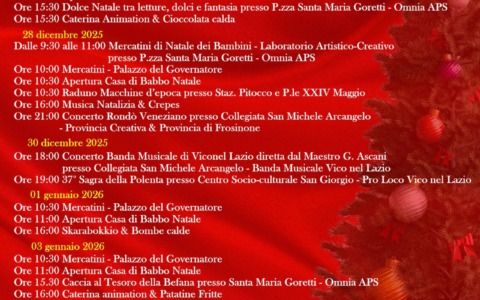 Al via un mese di iniziative tra luci, arte e tradizioni