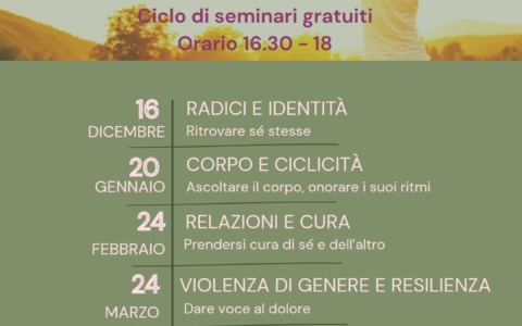 “Viaggio al femminile”, un percorso di ascolto e consapevolezza