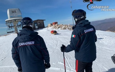 Controlli dei Carabinieri sulle piste da sci di Campocatino
