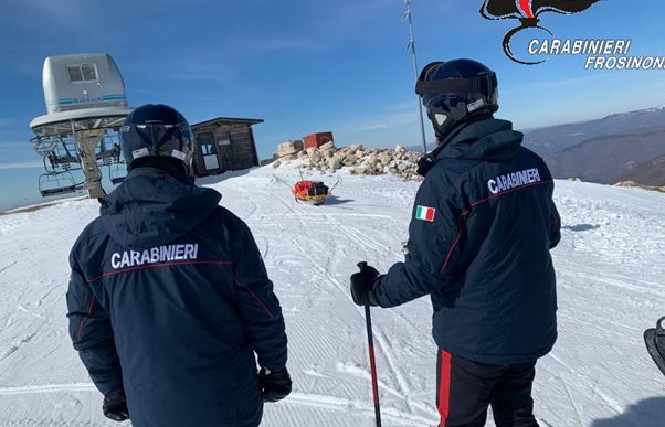 Controlli dei Carabinieri sulle piste da sci di Campocatino