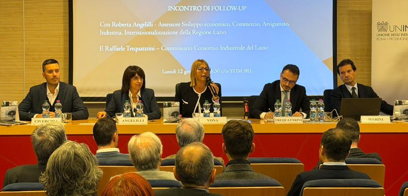Unindustria incontra la Regione Lazio e il Consorzio industriale