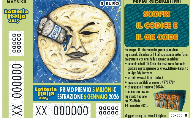 Lotteria Italia, 200 mila euro alle province di Latina e Frosinone