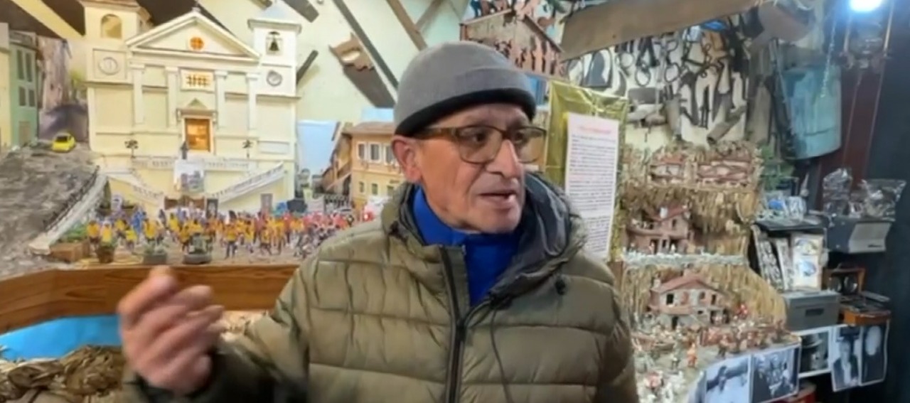 Il presepe dei cittadini realizzato dall’artista Luigi Bauco