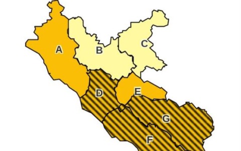 Maltempo, domani allerta arancione nelle province di Latina e Frosinone