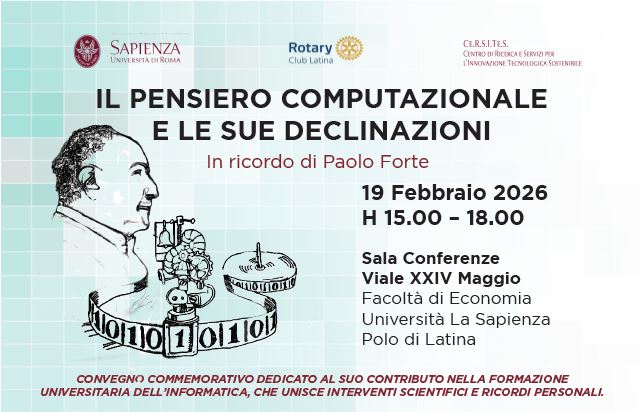 “Il pensiero computazionale e le sue declinazioni”, convegno in memoria del professor Paolo Forte