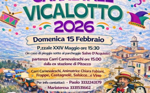 Carnevale Vicalotto 2026: festa e tradizione per grandi e piccoli