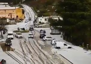 Maltempo, eccezionale grandinata tra Sezze e Borgo Faiti