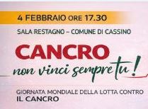 “Cancro, non vinci sempre tu!”, l’iniziativa per la Giornata Mondiale della lotta contro il cancro