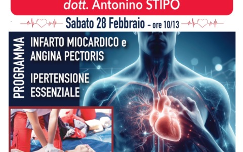 Cuore e prevenzione, incontro pubblico con il cardiologo Antonino Stipo