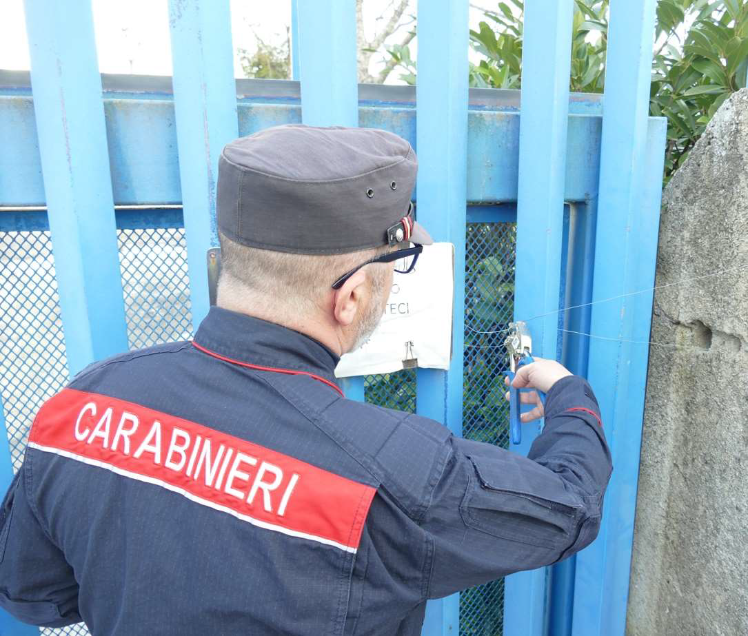 Sequestrato stabilimento senza autorizzazioni dai Carabinieri Forestali