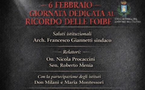 Giornata dedicata al ricordo delle Foibe