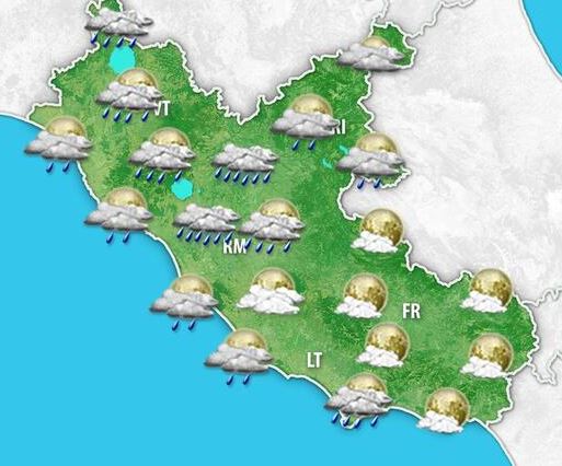 Maltempo, piogge e venti forti. Allerta gialla a Latina e Frosinone