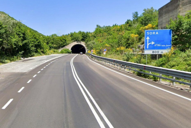Riapre al traffico la galleria “Capo di China” sulla strada statale Sora-Cassino