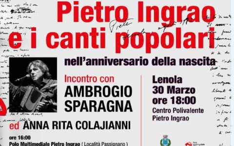 Pietro Ingrao e i canti popolari