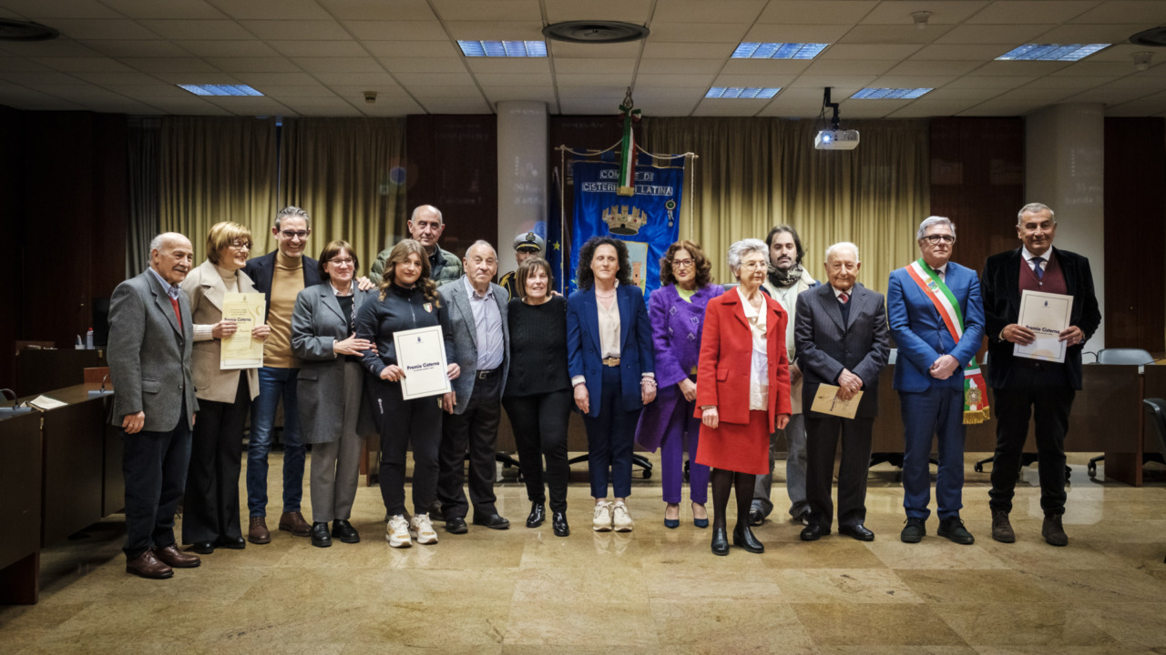 Premio Cisterna, celebrazione dei cittadini che valorizzano la comunità