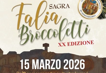 Domenica 15 marzo torna la Sagra della Falia e Broccoletti