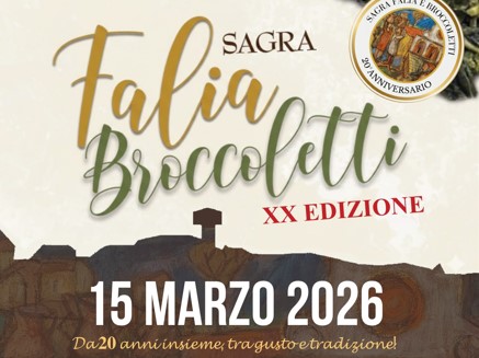 Domenica 15 marzo torna la Sagra della Falia e Broccoletti
