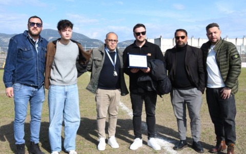 Il Terracina rende omaggio a Luigi Midiri. Riconoscimento ai figli, Stefano e Gianluigi