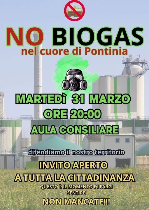 Biogas, la città si mobilità: l’incontro pubblico