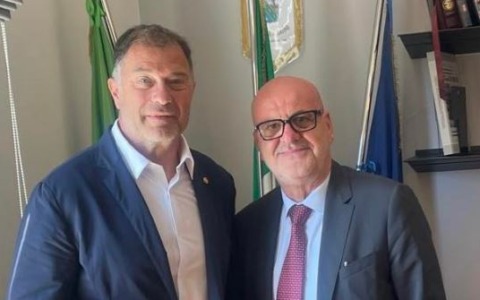 Provincia, il Presidente Carnevale ha incontrato il Presidente della Federazione Italiana Canoa Antonio Rossi