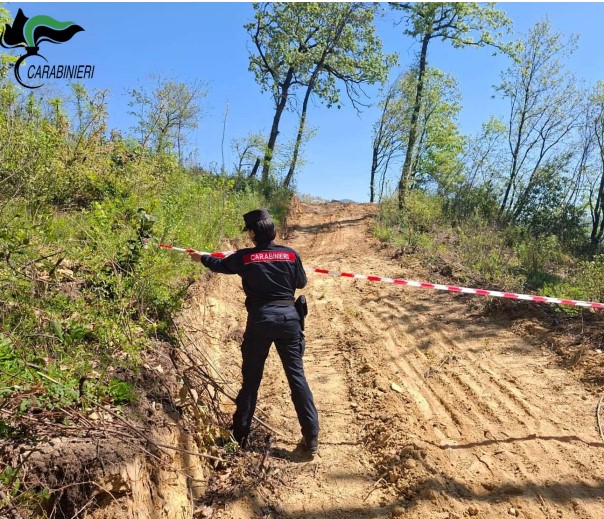 Sequestrata una strada abusiva in zona vincolata, denunciato il responsabile