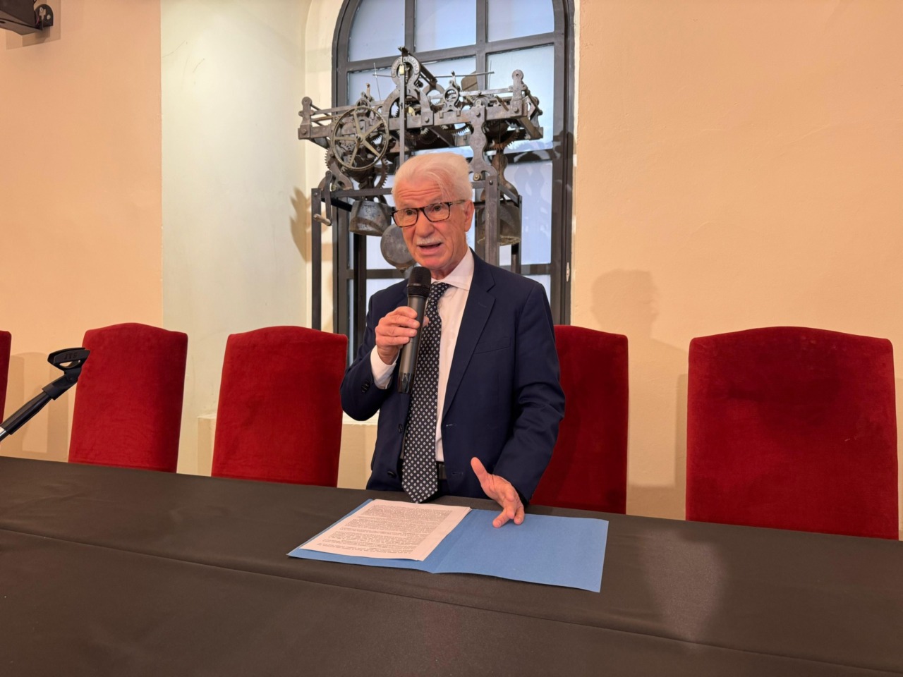 Conferenza stampa di fine mandato del sindaco Beniamino Maschietto