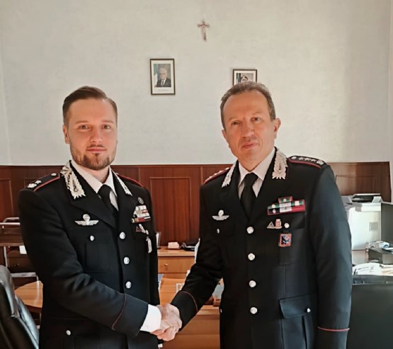 Il Comandante della Compagnia Carabinieri, Antonino Maggio, promosso al grado di Maggiore