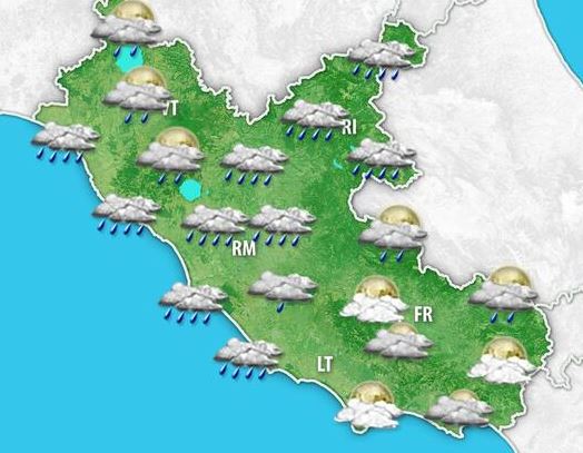 Maltempo, allerta gialla a Latina e Frosinone