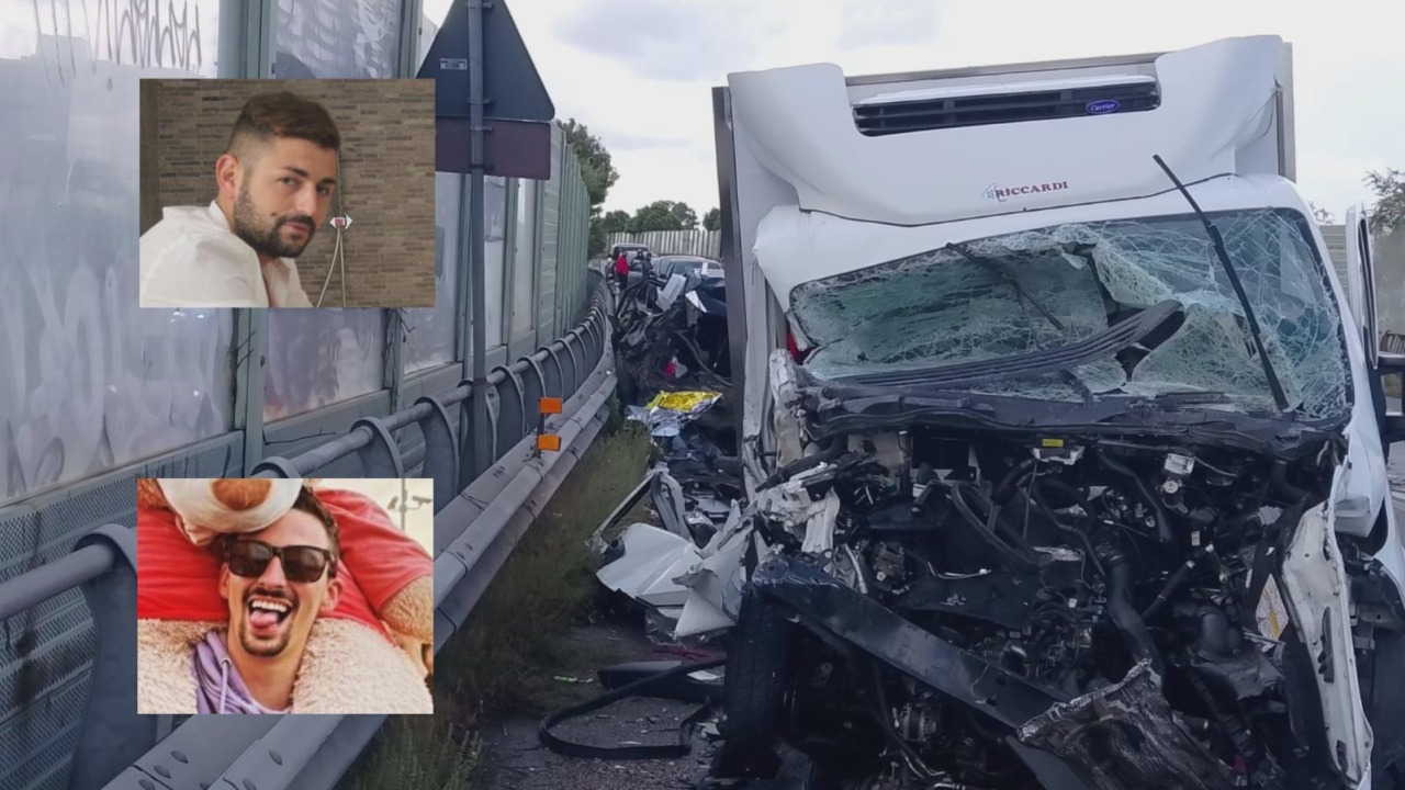 Schianto sulla Pontina, due morti ed un ferito grave. Le vittime sono Alessandro Buglione e Simone Lauretti. IMMAGINI / FOTO