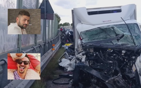 Schianto sulla Pontina, due morti ed un ferito grave. Le vittime sono Alessandro Buglione e Simone Lauretti. IMMAGINI / FOTO