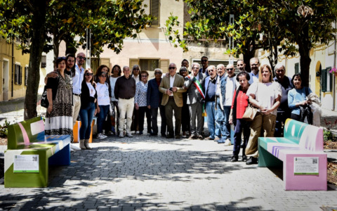 Inaugurati il Giardino del Divino Amore e le “panchine parlanti”