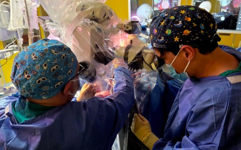 Rimosso un raro meningioma con un intervento neurochirurgico  ad altissima complessità allo Spaziani