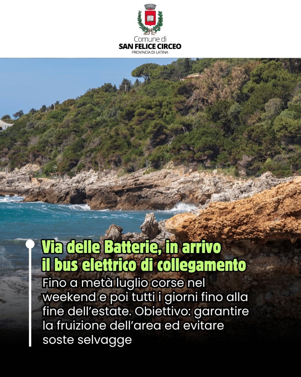 Mobilità green: una navetta elettrica per raggiungere la scogliera