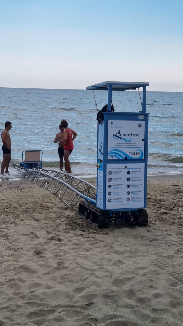 La spiaggia inclusiva “Tutti al mare” si completa con il sistema Seatrac