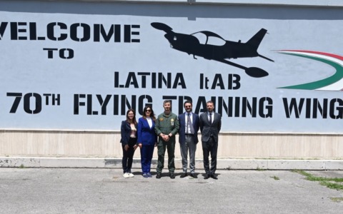 Il sindaco visita il 70° Stormo dell’Aeronautica Militare di Latina