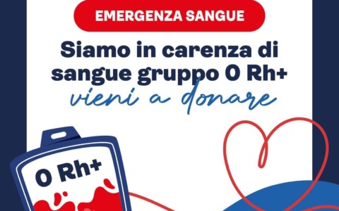 Emergenza sangue 0 Rh positivo. Week end di donazioni all’Avis
