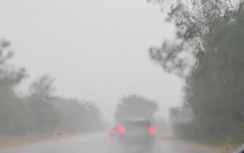 Pioggia forte e vento, giornata di disagi