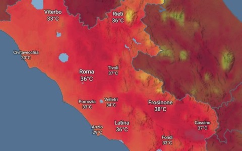 Resta l’emergenza caldo, anche oggi e domani bollino rosso a Latina e Frosinone