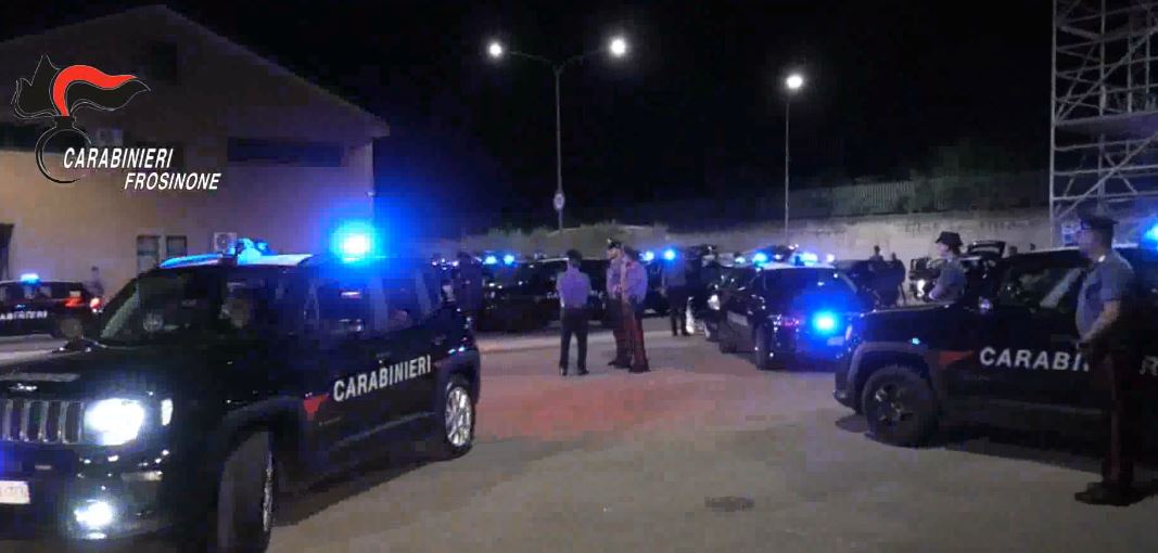 Traffico di droga, usura ed estorsioni, smantellato clan familiare nel Cassinate. 20 arresti / VIDEO