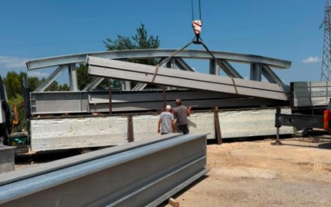 Proseguono i lavori per il nuovo ponte sulla SP 126 Portogaleo