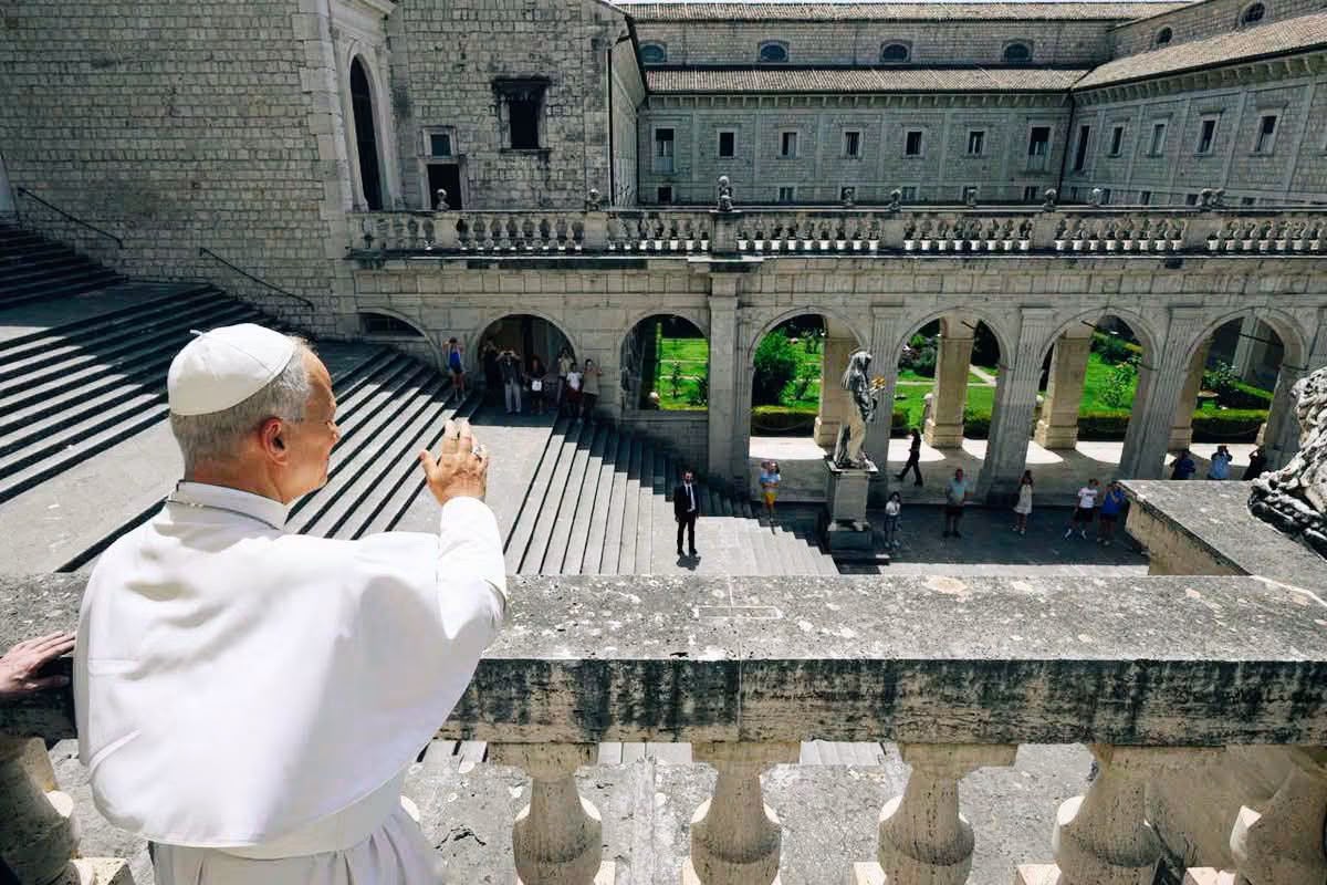 Papa Leone XIV in visita a Montecassino: l’emozione della Ciociaria