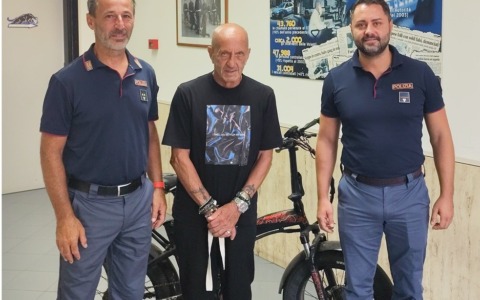 Recuperata una bicicletta elettrica rubata