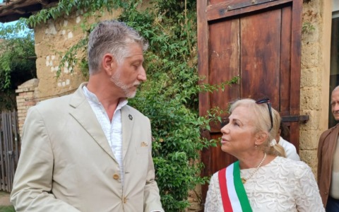 Visita del Ministro Giuli al Borgo di Fogliano