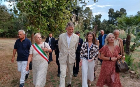Visita del Ministro Giuli al Borgo di Fogliano