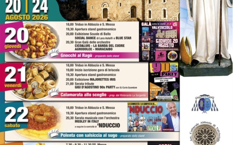 A Valvisciolo torna la Festa di San Bernardo: cinque giorni di eventi