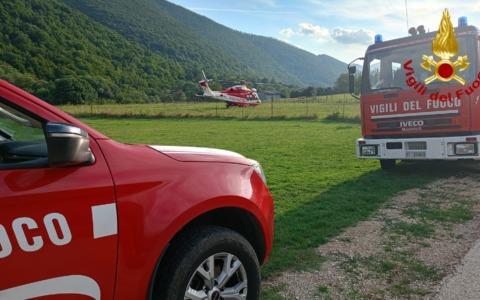 Due escursionisti salvati dai Vigili del Fuoco